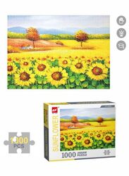 1000 Piece Sunflower Field Jigsaw Puzzle with Unique Artwork for Kids And Adults