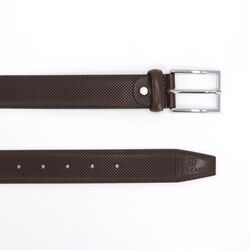 Classic and Timeless: Genuine Dark Brown Leather Cow Belt - A Versatile Accessory for Any Occasion, 120cm
