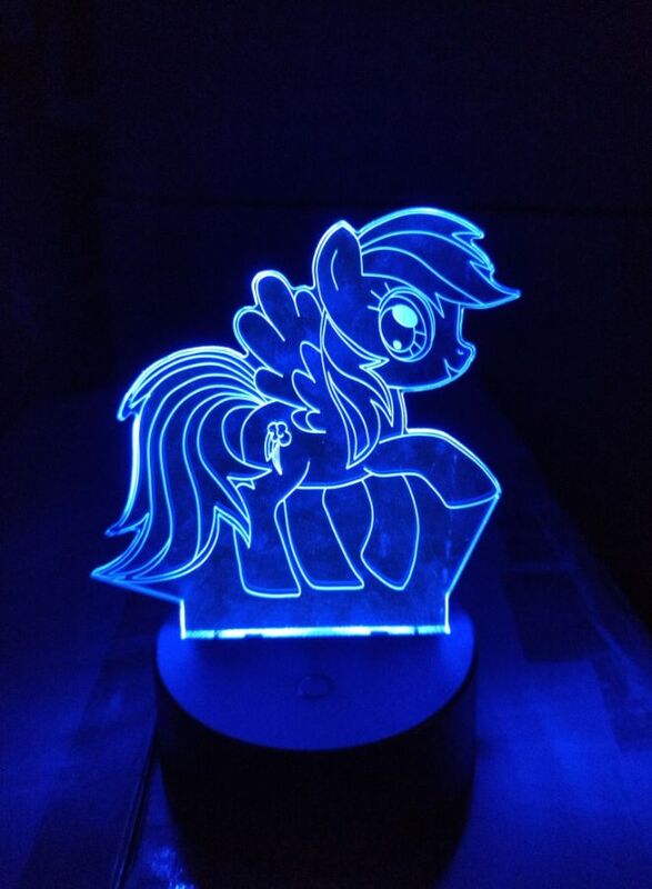 Multi-color Pony 3D LED Night Lamp, USB Desk Lamp, 16 Color with remote control Bedroom Table Lamp, Home Decor Light Gifts