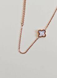 Luxury Jewelry Shell Four Leaf Clover Rose Gold White Clover Bracelet for Women