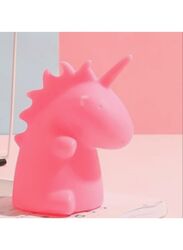 Portable Kids Cartoon LED Night Light Children Bedroom Table Lamp Bedside Moon Star Nightlight Best Birthday Gift for Kids, Home Decor, Kid Room Decoration, Living Room, Pink Dinosaur