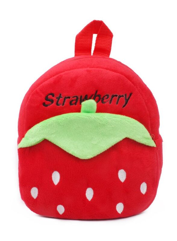 

Generic Mini Backpack Kids Cute School Shoulder Bag Toddler Plush Small Backpack Baby Schoolbag Preschool Bag Gift, Strawberry