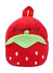 Mini Backpack Kids Cute School Shoulder Bag Toddler Plush Small Backpack Baby Schoolbag Preschool Bag Gift, Strawberry