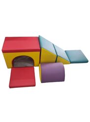 Soft foam corner tunnel climber for toddlers and children, Beginner Toddler Climber for Safe Active Play, Fun Early Development Obstacle Toy