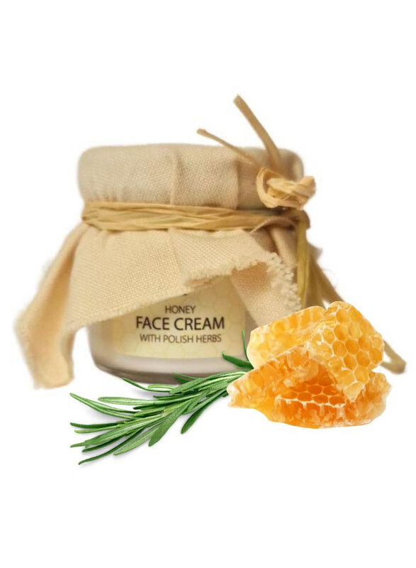 Soap&Friends Nourishing Honey Face Cream with Polish Herbs- Gentle Cream for Sensitive Skin, 40 ml