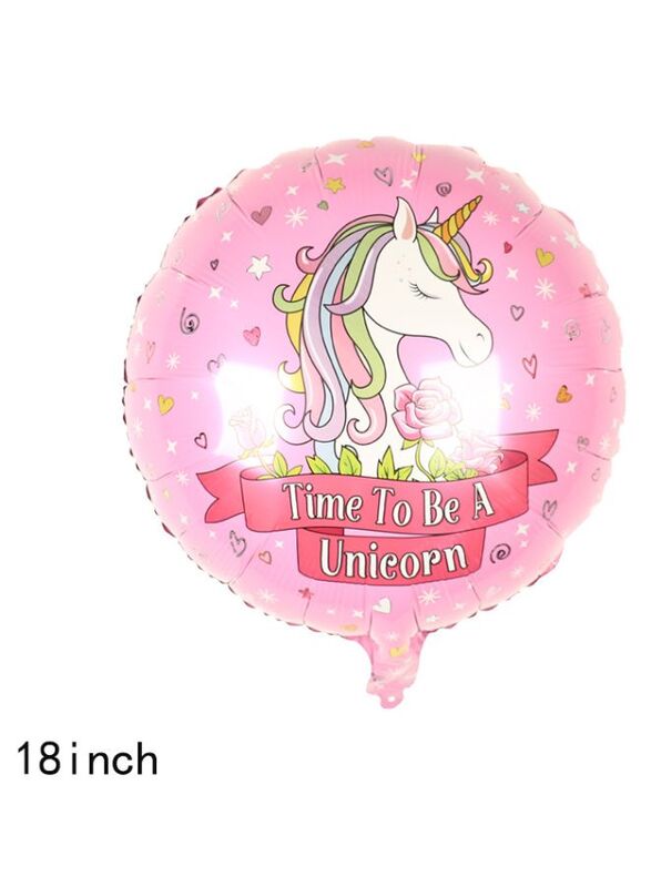 1 pc 18 Inch Birthday Party Balloons Large Size Unicorn Foil Balloon Adult & Kids Party Theme Decorations for Birthday, Anniversary, Baby Shower