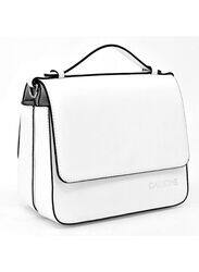 Elegant and Timeless White Leather Handbag for Women