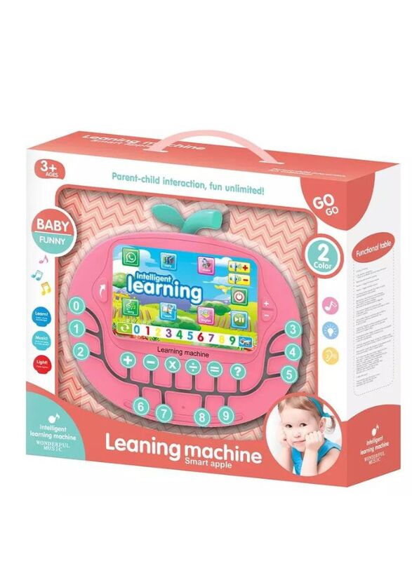 Newest modern math learning machine toy apple shape infant, Green