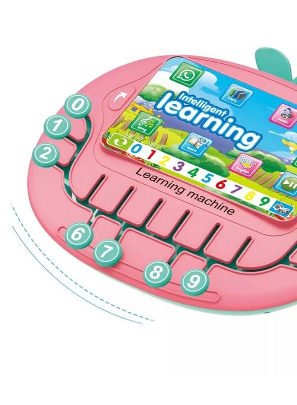 Newest modern math learning machine toy apple shape infant, Pink