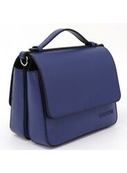 Sturdy and Classy Blue Leather Handbag - Stylish and Durable
