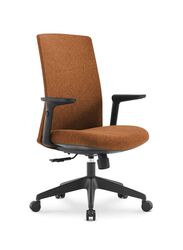 Middle Back Ergonomic Office Chair Without Headrest for Office, Home Office and Shops, Orange