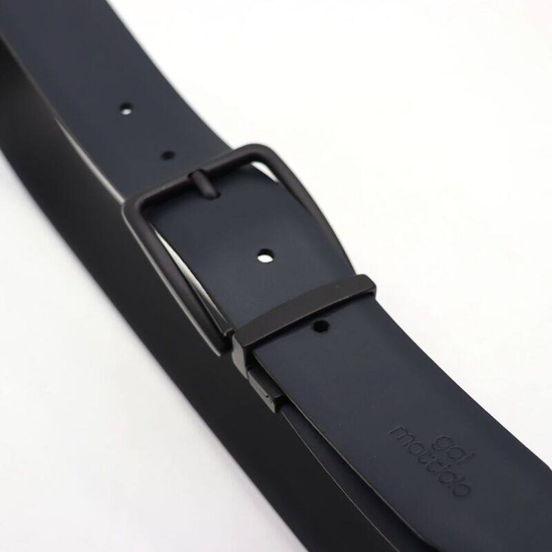 Classic and Timeless: Genuine Blue Leather Cow Belt - A Versatile Accessory for Any Occasion, 120cm