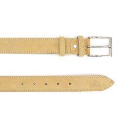 Upgrade Your Look with R RONCATO Tan Suede Leather Belt - A Timeless Accessory for Every Occasion, 120cm