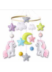 Baby Crib Nursery Mobile Wall Hanging Decor, Baby Bed Mobile for Infants Ceiling Mobile, Cute and Adorable Hanging Decorations, Unicorn