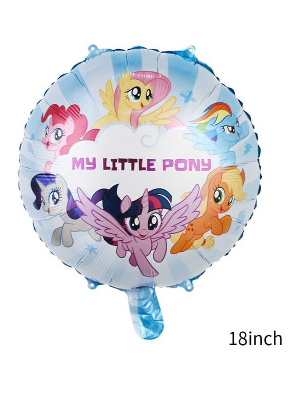 1 pc 18 Inch Birthday Party Balloons Large Size Little Pony Foil Balloon Adult & Kids Party Theme Decorations for Birthday, Anniversary, Baby Shower