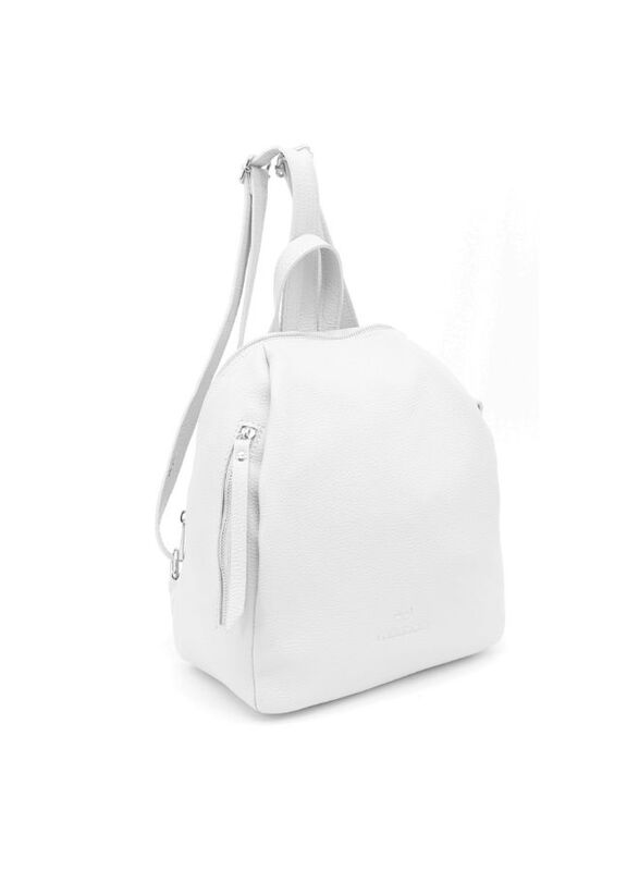 Gai Mattiolo Genuine Leather Bag - Size 38x32x12 - White Color