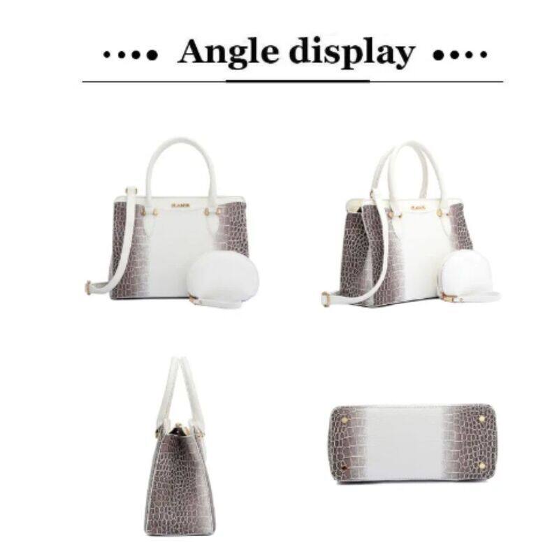 Pure and Chic White Leather Bag for Women