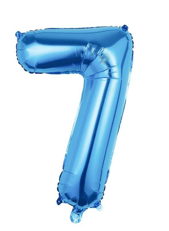 

Generic Balloons Arch Kit Party Decorations Number Balloon 32 Inch Foil Balloons Digtal Helium Birthday Wedding Party, Number 7, Blue