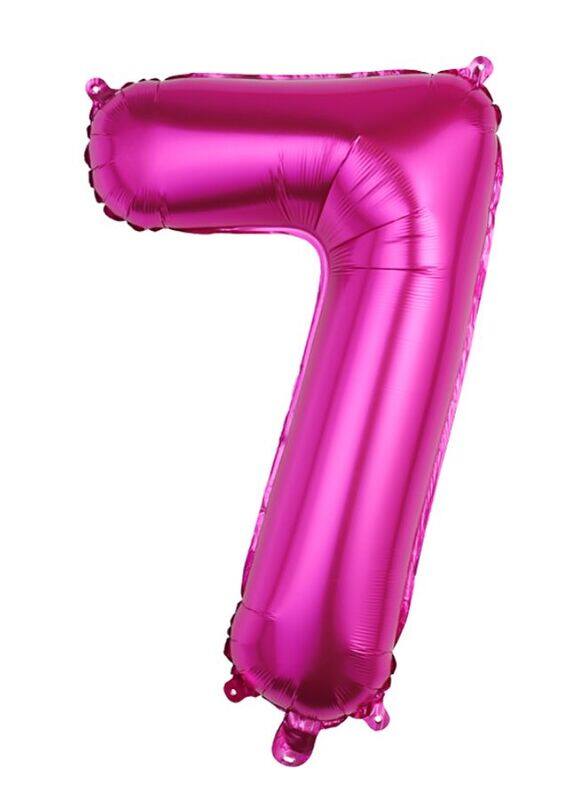 

Generic Balloons Arch Kit Party Decorations Number Balloon 32 Inch Foil Balloons Digtal Helium Birthday Wedding Party, Number 7, Magenta