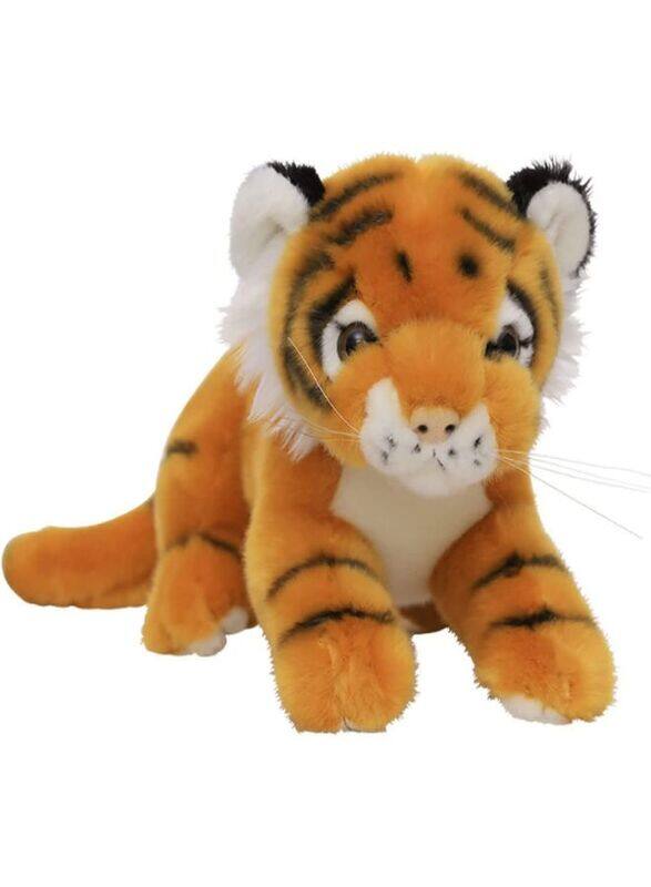 20cm Realistic Tiger Animal Plush Soft Stuffed Doll made from Eco-friendly Cotton Toy Bed Sofa Chair Decoration,Yellow