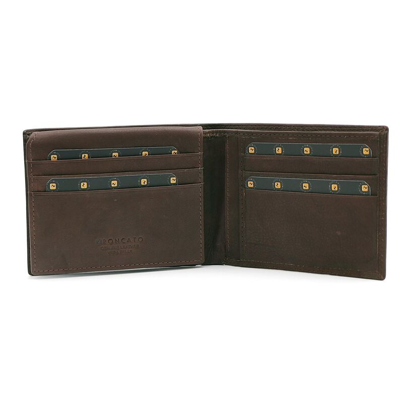 R. Roncato Men's Leather Wallet, Brown