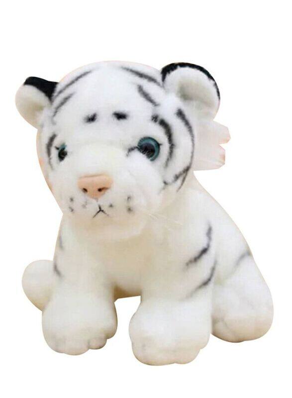 

Generic 20cm Realistic Tiger Animal Plush Soft Stuffed Doll made from Eco-friendly Cotton Toy Bed Sofa Chair Decoration,White