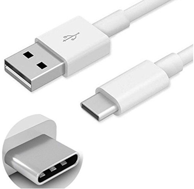 Garlax 1-Meter Fast Charging USB Type-C Data Transfer Cable, USB 2.0 to USB Type- C for Android, D3T, White