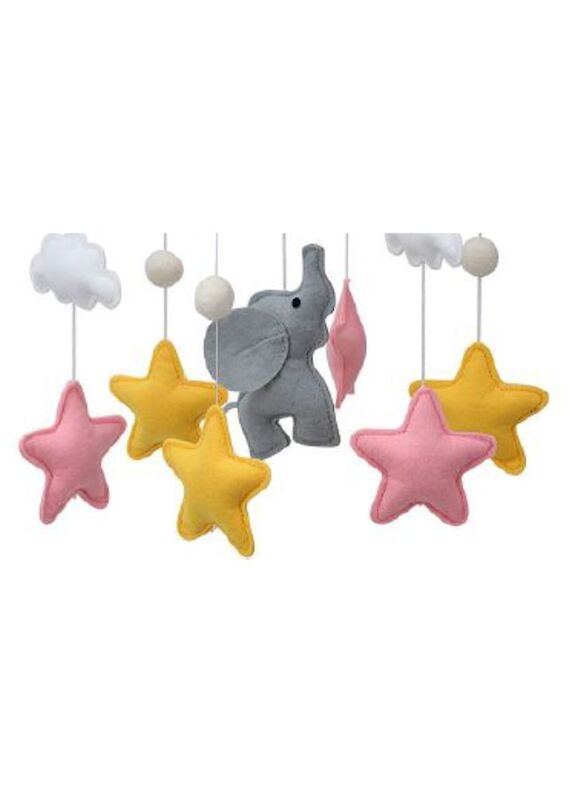 Baby Crib Nursery Mobile Wall Hanging Decor, Baby Bed Mobile for Infants Ceiling Mobile, Cute and Adorable Hanging Decorations, Elephant 2