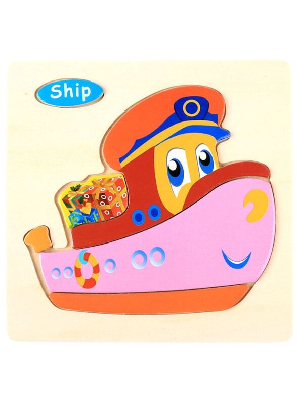 Wooden Puzzles for Kids Boys and Girls Vehicle Set Ship