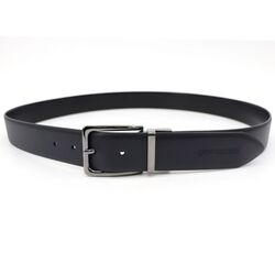 Men's calf leather belt made in Italy, A Versatile Accessory for Any Occasion, Blue, 120cm