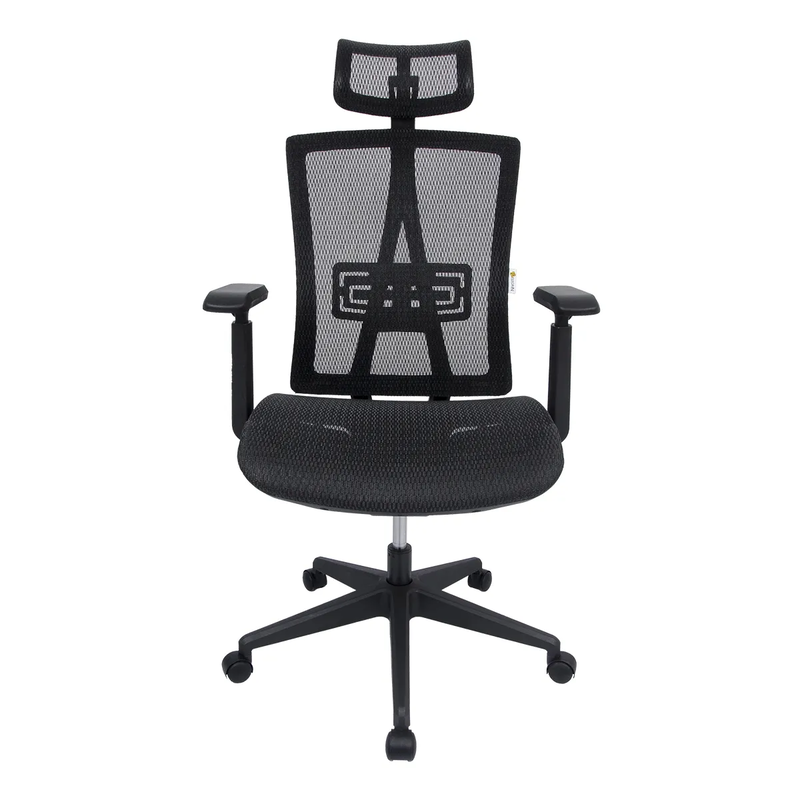 Office Chair High Back Desk Chair with 2D Adjustable Headrest and 3D Armrest Swivel Computer Task Chair