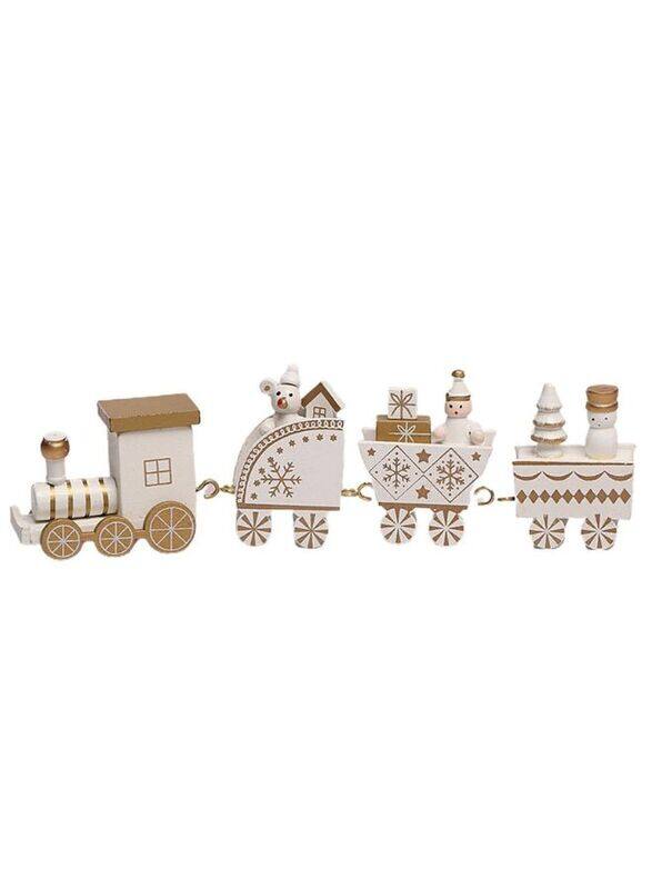 

Generic Christmas Wooden Train Tree Ornament Colorful Decor with Snowflake,Snowman,Reindeer,Wooden houses,Kids Toy Gift Christmas Holiday Party Decorations Wh