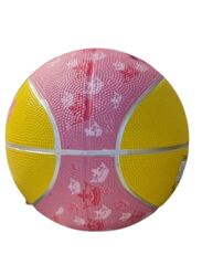 Rubber Size 3 Basketball for Kids Cartoon Ball for Indoor and Outdoor Playing (Yellow)