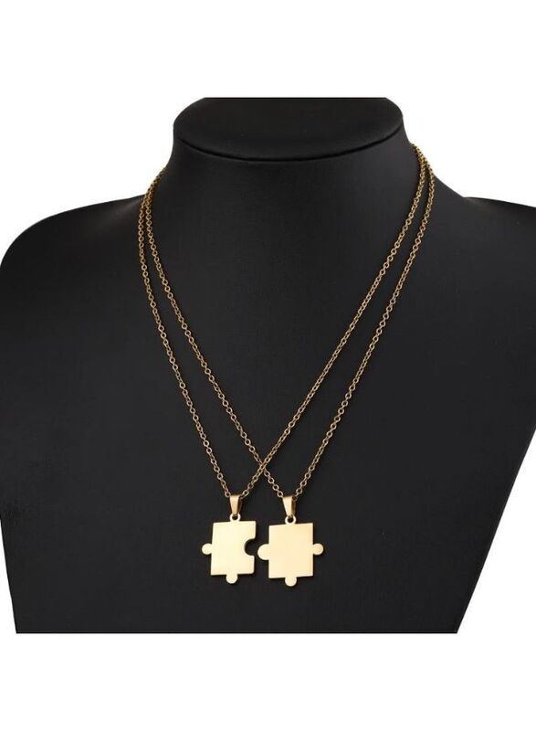 Unique Matching Puzzle Pieces Necklaces for Couples Set - Make a Statement with Your Accessories