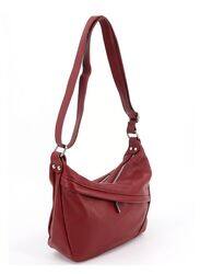 Electric Red Cow Leather Women's Handbag - Add a Pop of Color to your Style