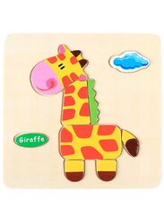 Wooden Puzzles for Kids Boys and Girls Animals Set Giraffe