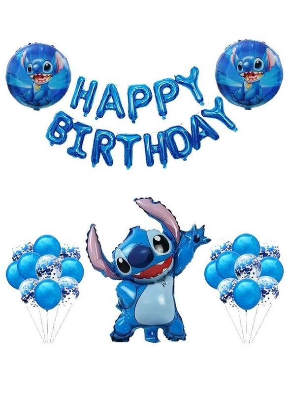 

Generic Stitch Balloons Birthday Decoration Lilo & Stitch Theme Party Decoration Birthday Foil Balloon Stitch Birthday Decoration Helium Balloons Children's B