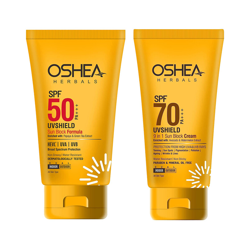 Oshea Herbals UVShield Sun Block Formula, 180g