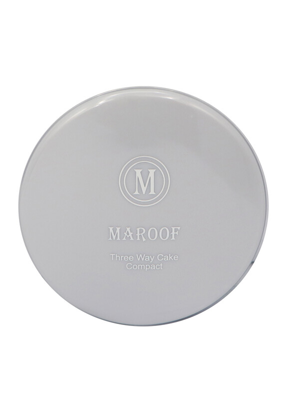 Maroof Three Way Cake Wet and Dry Compact Foundation, 04 Light Beige