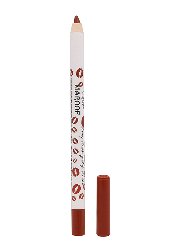 Maroof 24 Hour Long Lasting Water Proof Retractable Matte Lip Liner, 1.2gm, Sand Nude, Beige