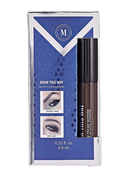 Maroof Eyebrow Styling Mascara, 6.5ml, 08 Dark Brown, Brown