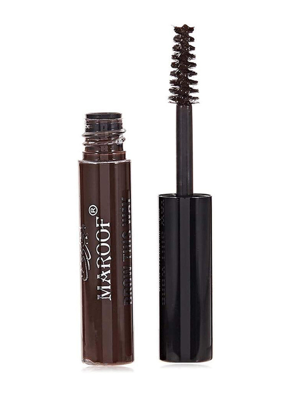 Maroof Eyebrow Styling Mascara, 6.5ml, 06 Dark Brown, Brown