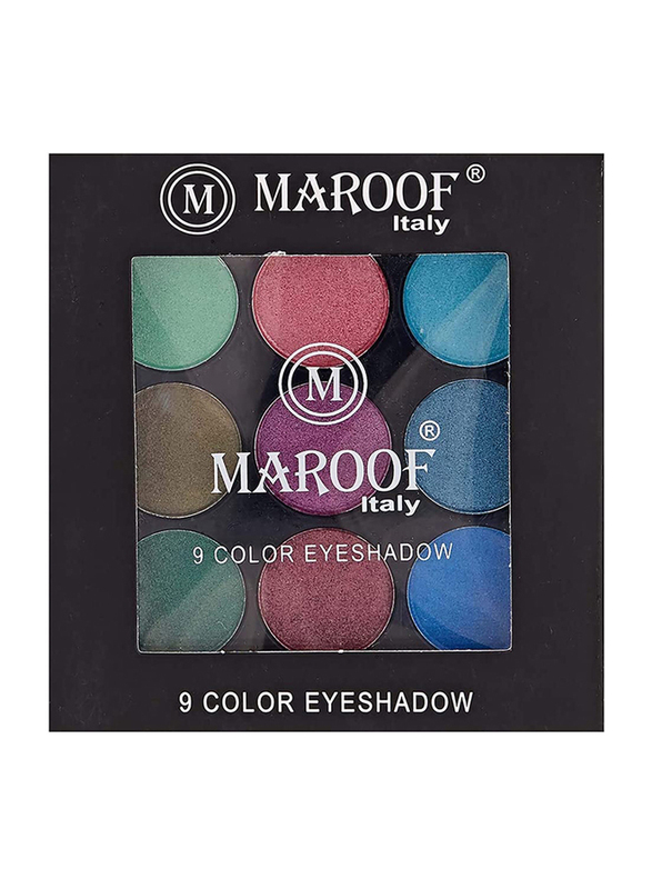 Maroof 9 Color Eyeshadow, 7.2g, 03 Multicolour, Multicolour