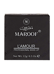 Maroof L'Amour Professional Makeup Pressed Powder, 12g, 02 Beige, Beige