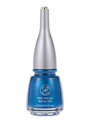 Enthrice Quick Dry Nail Polish, 15ml, 21 Blue, Blue