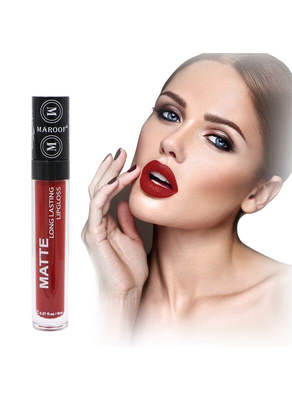 MAROOF Matte Long Lasting Lipgloss 8ml, 05 Plumpy