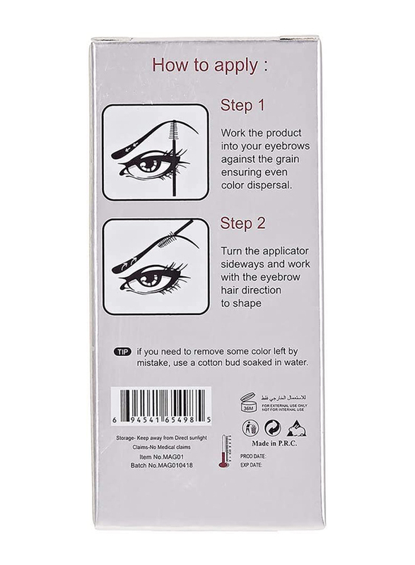 Maroof Eyebrow Styling Mascara, 6.5ml, 02 Brown, Brown