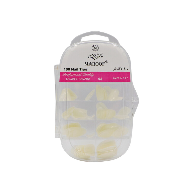 MAROOF Hard Nail Tips 02 Off-White