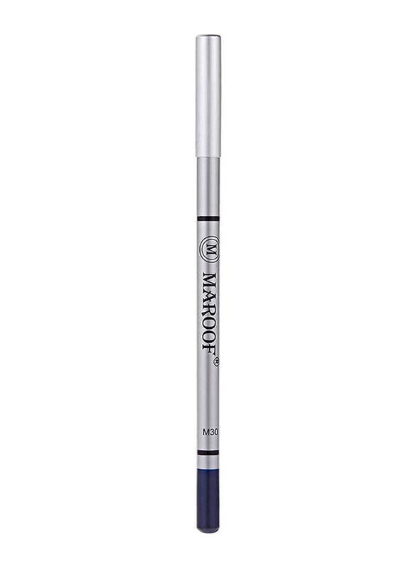 Maroof Soft Eye and Lip Liner Pencil, 30 Blue, Blue