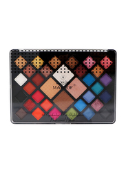 Maroof 30 Eyeshadow & 4 Highlighters Long Lasting Non Toxic Professional Palette, Multicolour